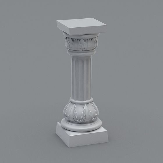 Elegant Roman Column 3D model