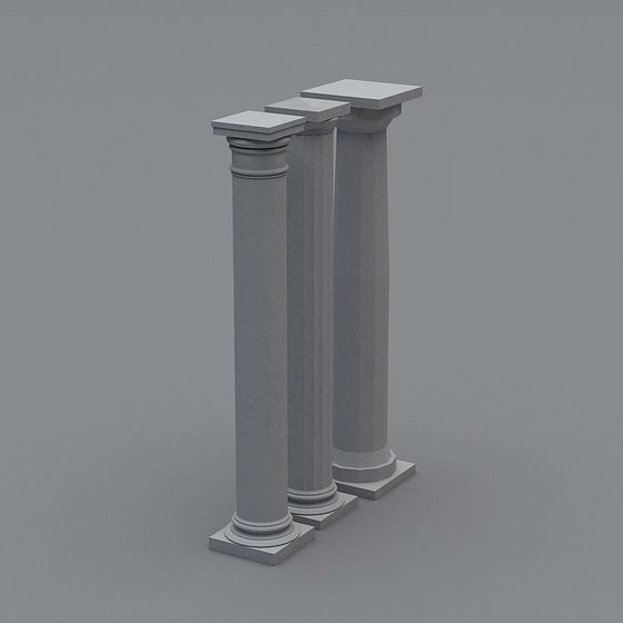 Classic Roman Column 3D model