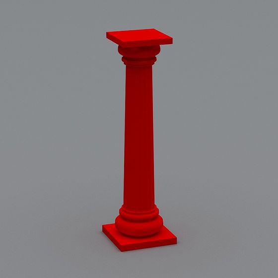 Elegant Classical Roman Column 3D model