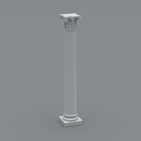 Stunning Roman Column 3D Model for Classic Elegance