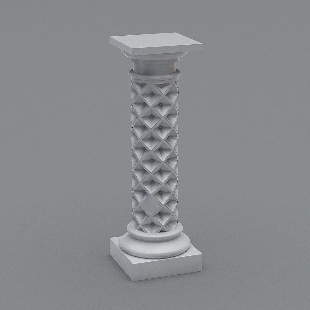 Low-Poly Roman Column 3D model