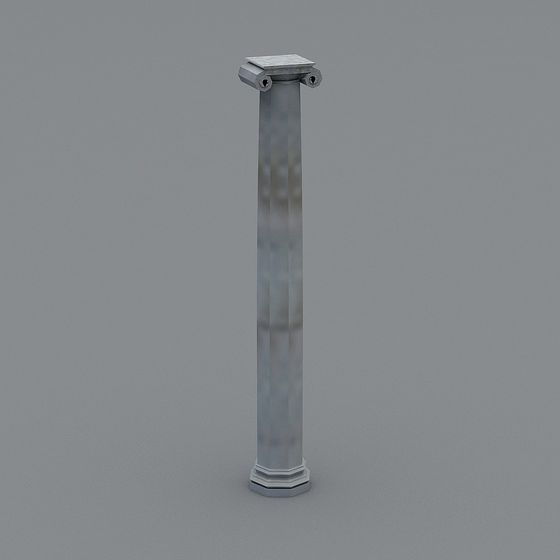 Urban Pillar 3D Model