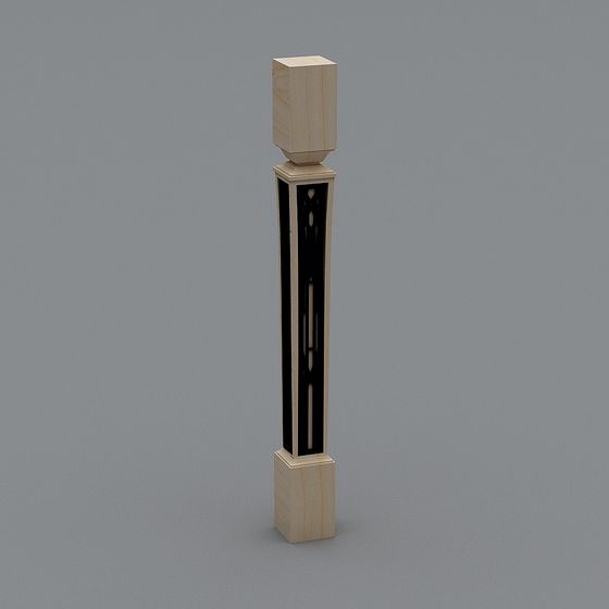 Art Deco Column 3D model