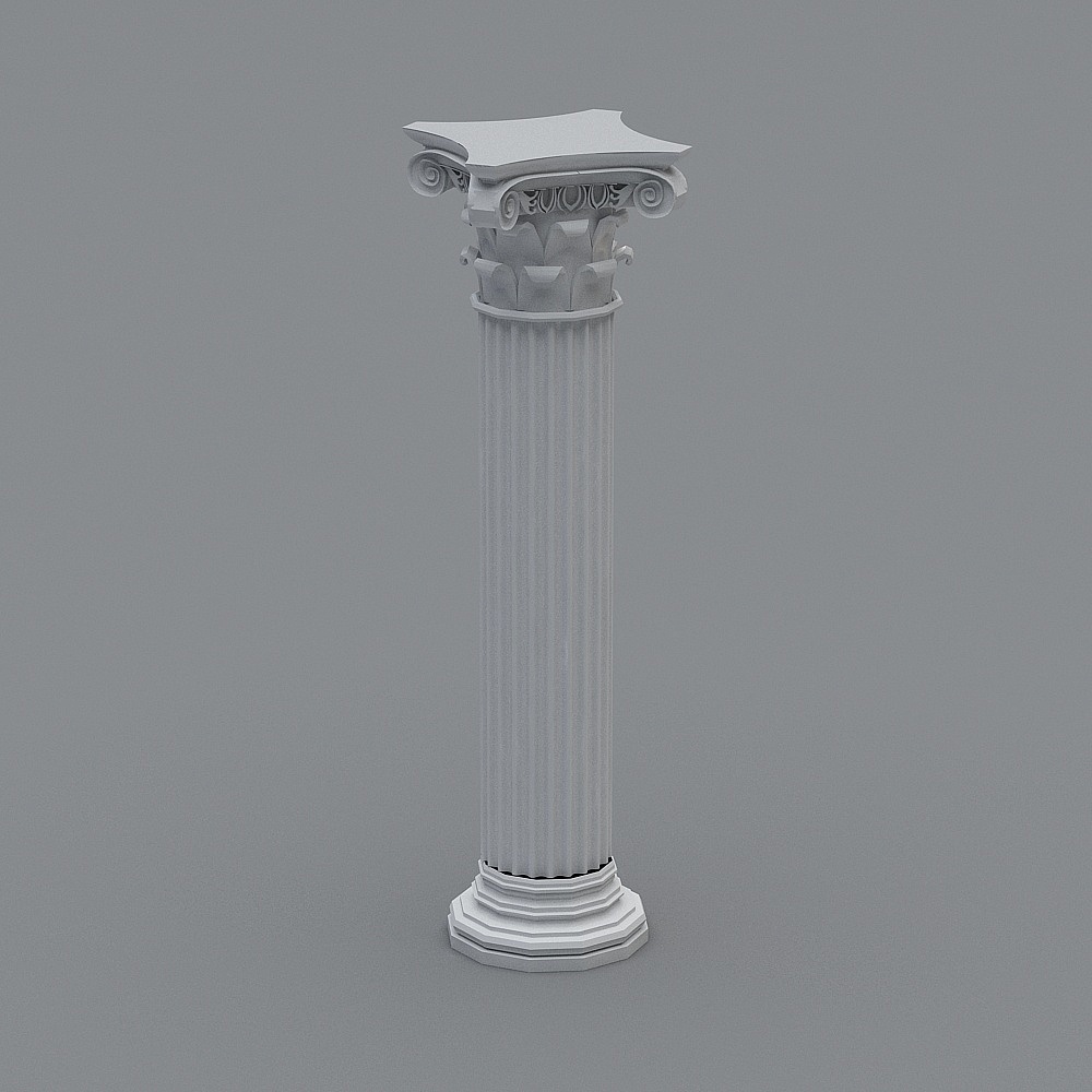 Elegant Roman Column 3D model