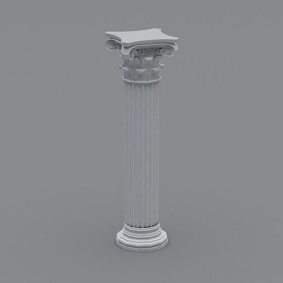Elegant Roman Column 3D model