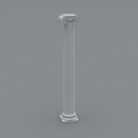 Elegant Roman Column 3D Model Design