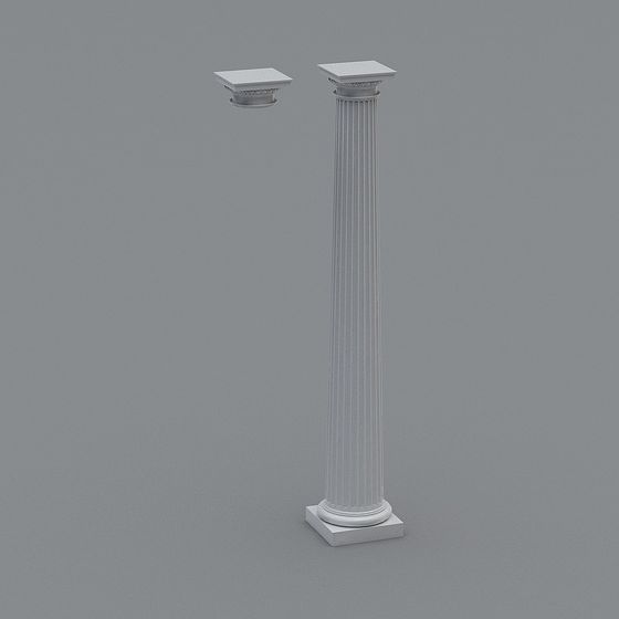 Elegant Roman Column 3D model for Creative Designs