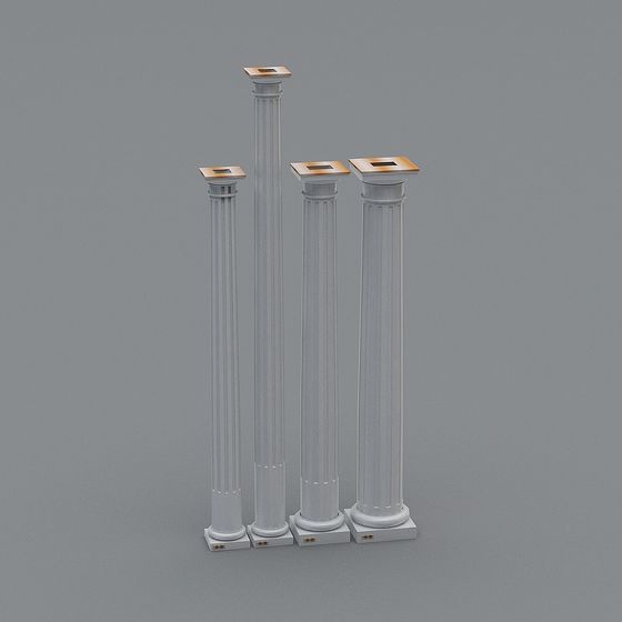 Elegant Roman Column 3D model for Classical and Modern Designs