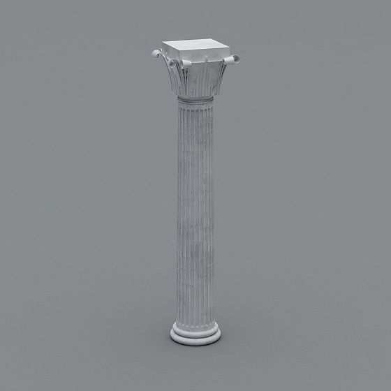 Classic Roman Column 3D model for Elegant Designs