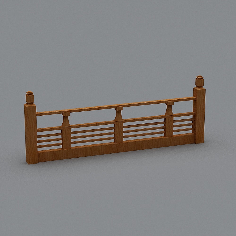 wooden railing