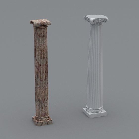 Classical Roman Column 3D Model