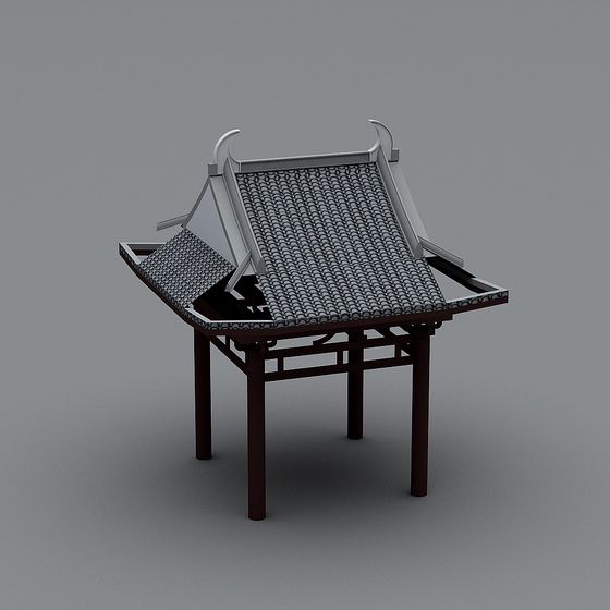 Eastern Ancient Pavilion 3D model