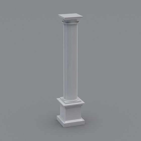 Elegant Roman Column 3D Model Design