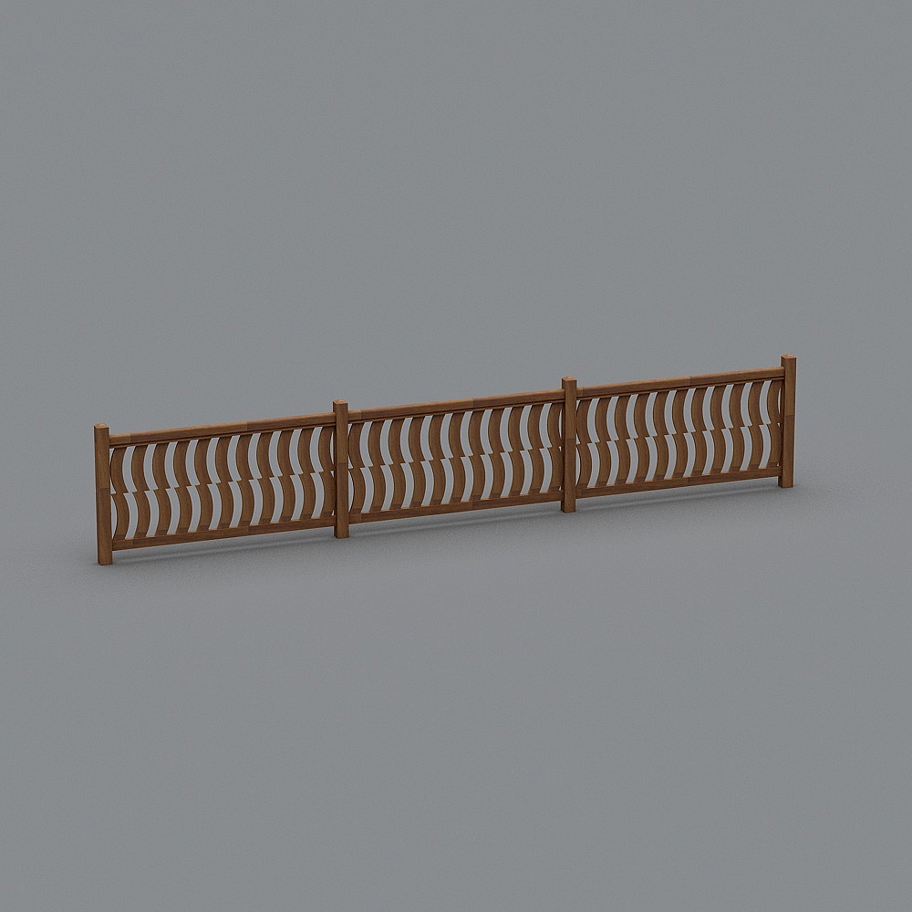 wooden railing