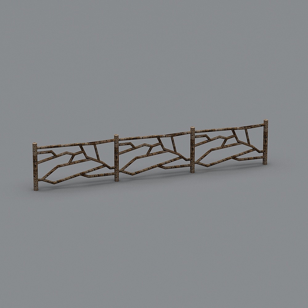 wooden railing