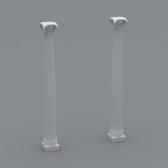 Elegant Roman Column 3D model for Classical Design