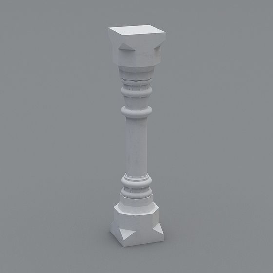 Ancient Castle Column 3D model