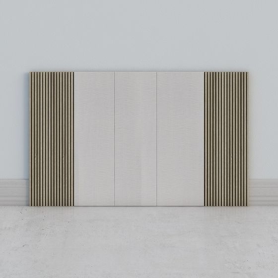 Stylish Striped Partition 3D model