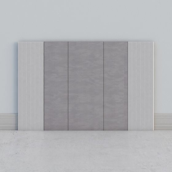 Contemporary Low-Polygon Wall 3D model for Creative Spaces