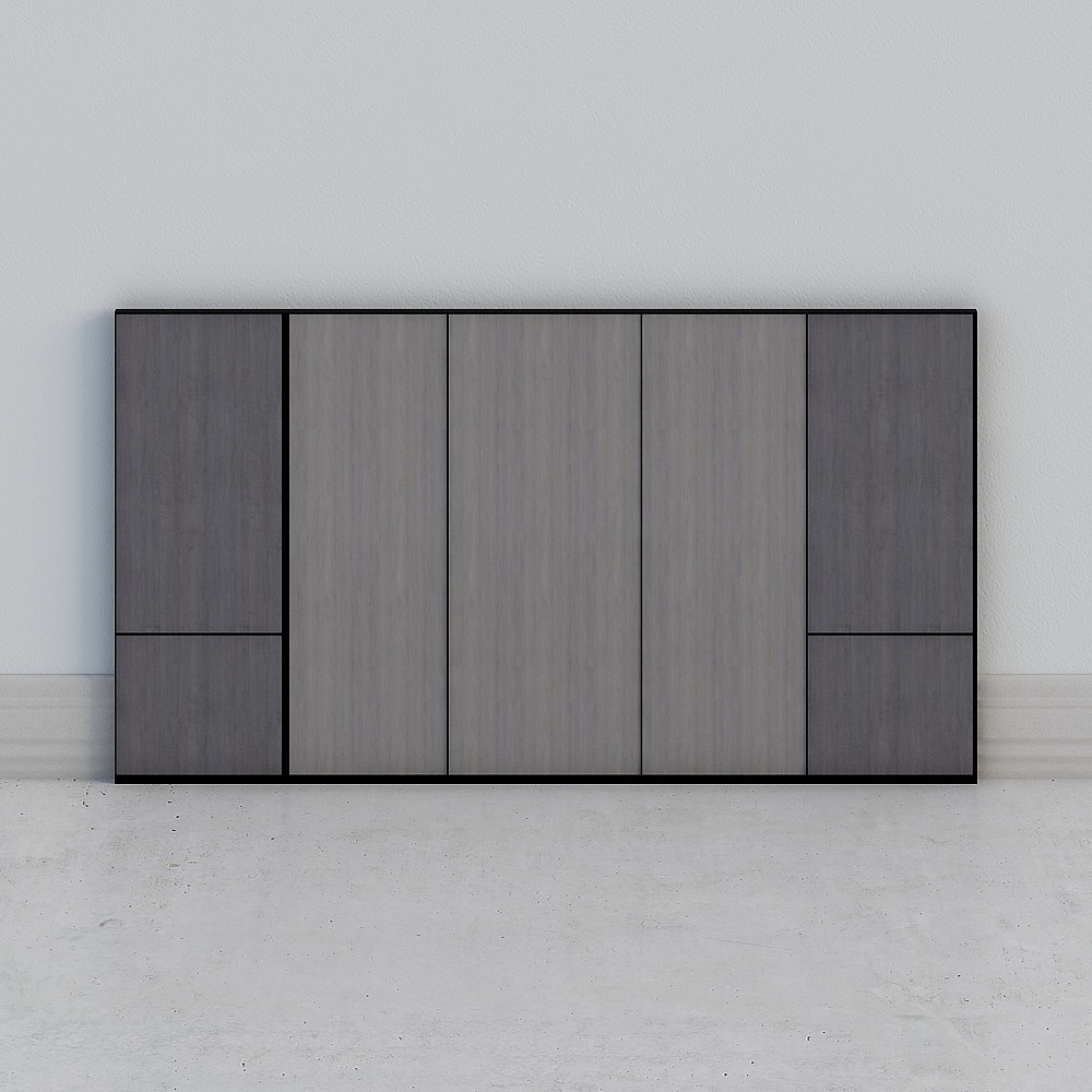 Minimalist style background wall wood panel wall