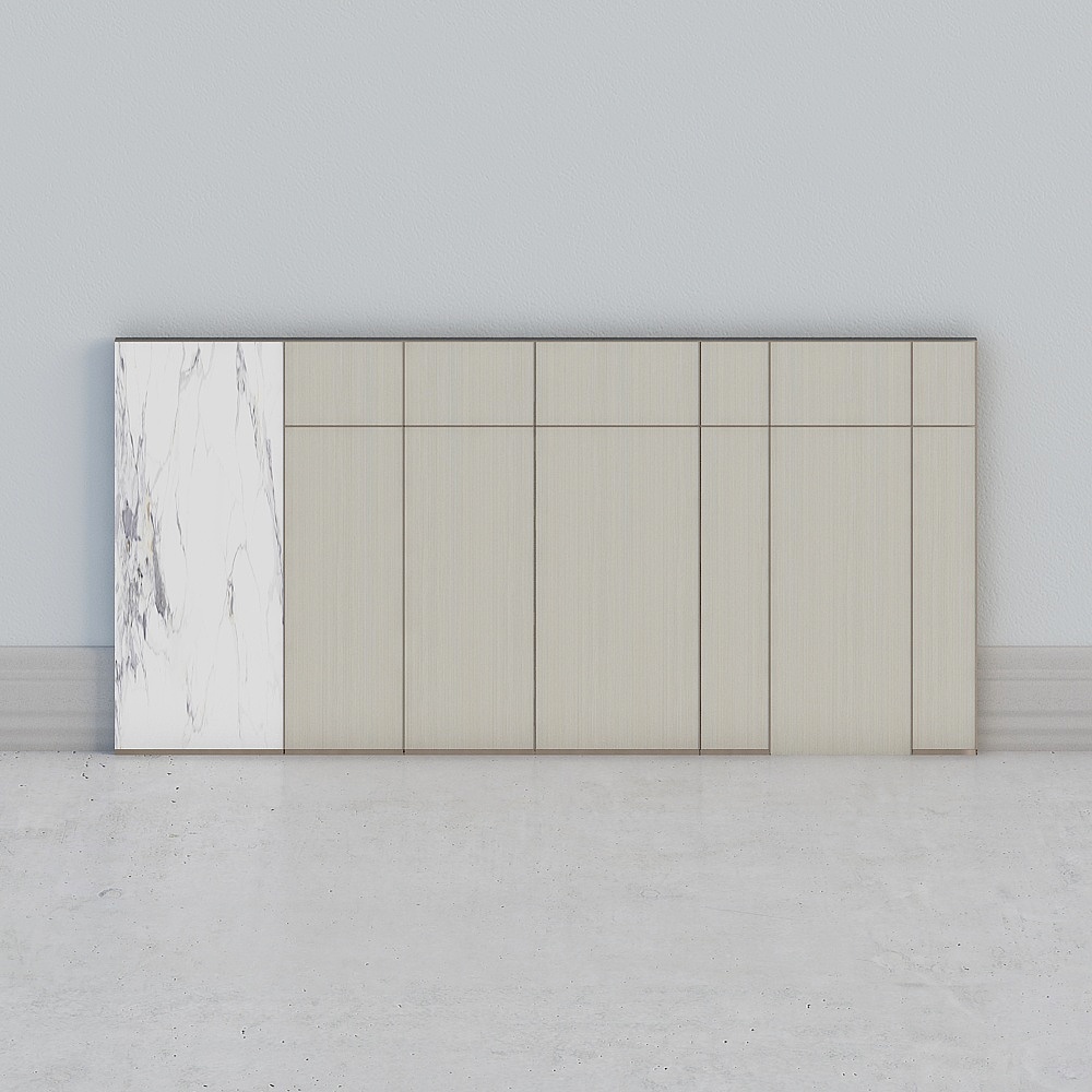 Minimalist style background wall wood panel wall