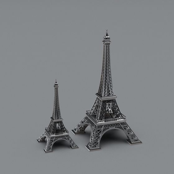 Eiffel Tower 3D model - Classic and Detailed