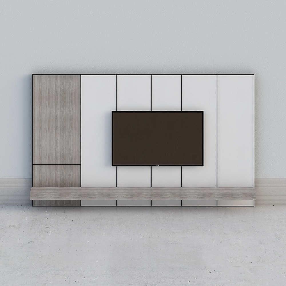 Minimalist style background wall wood panel wall