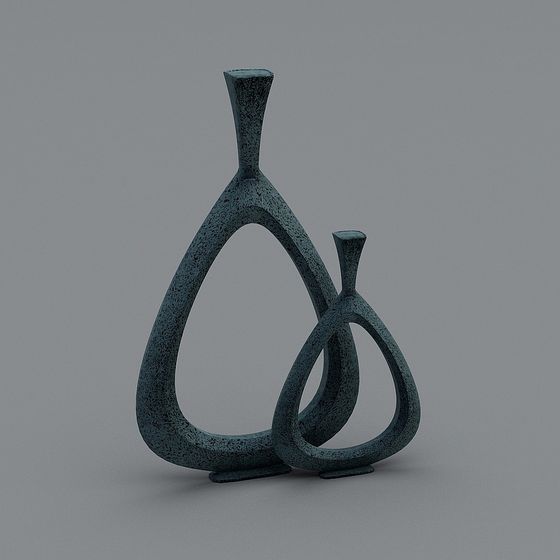 Streamlined Double Ring 3D Model for Designers