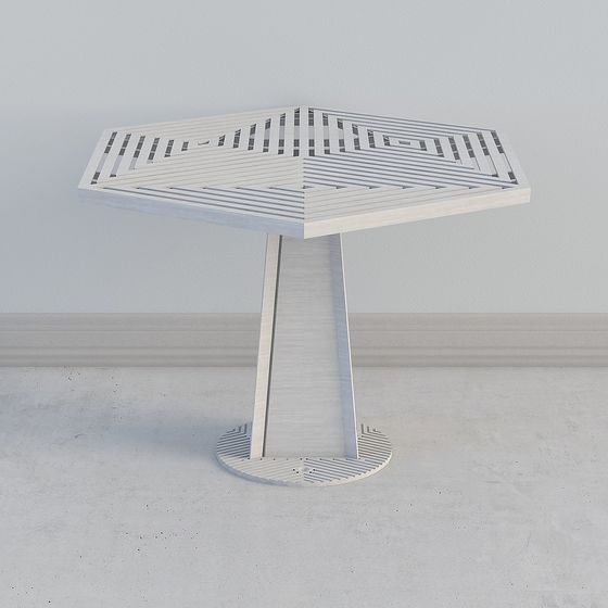 Geometric Light Table 3D model for Modern Spaces