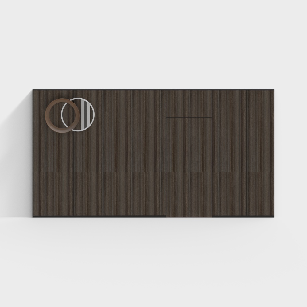 Minimalist style background wall wood panel wall