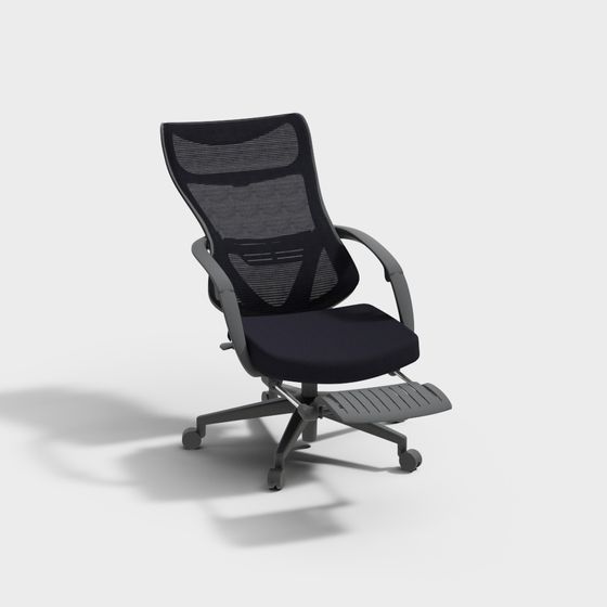 Modern Low-Poly Office Chair 3D model