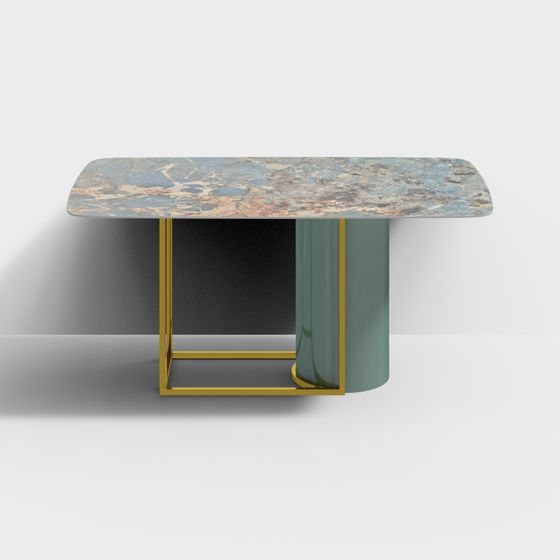 Stunning Marble Art Table 3D model