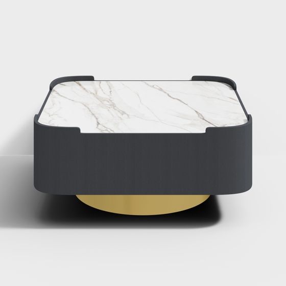 Minimalist Marble Coffee Table 3D model