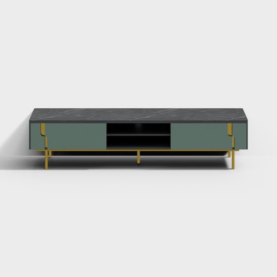 Elegant 3D Model of a Modern TV Stand