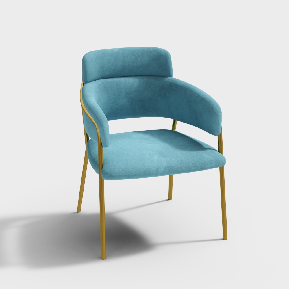 Huina BY Hong Kong style light luxury simple luxury series dining chair BY164