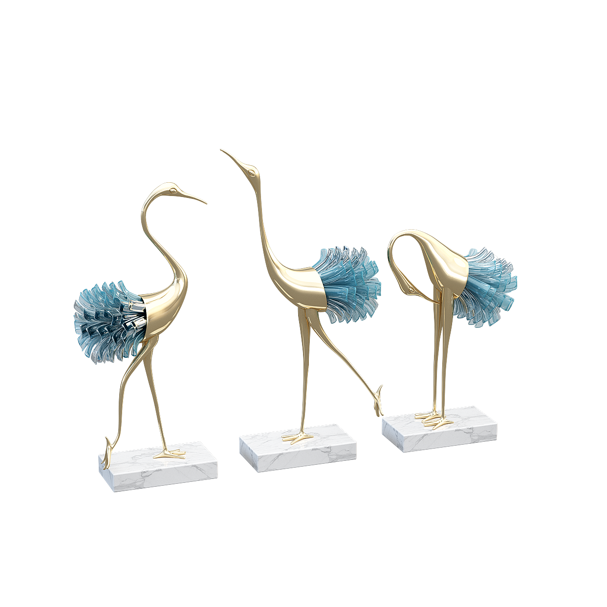 New Chinese Table Decor 3D Model – Gray Ceramic Design