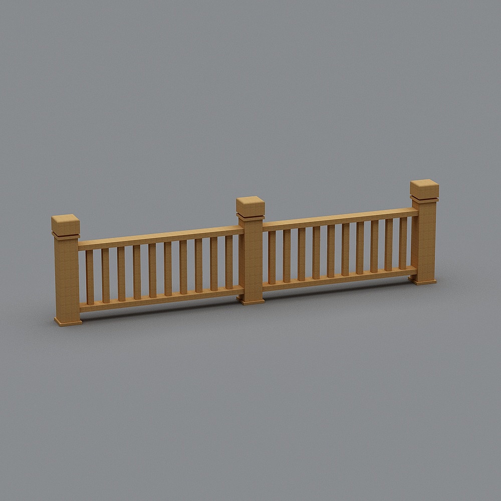 wooden railing