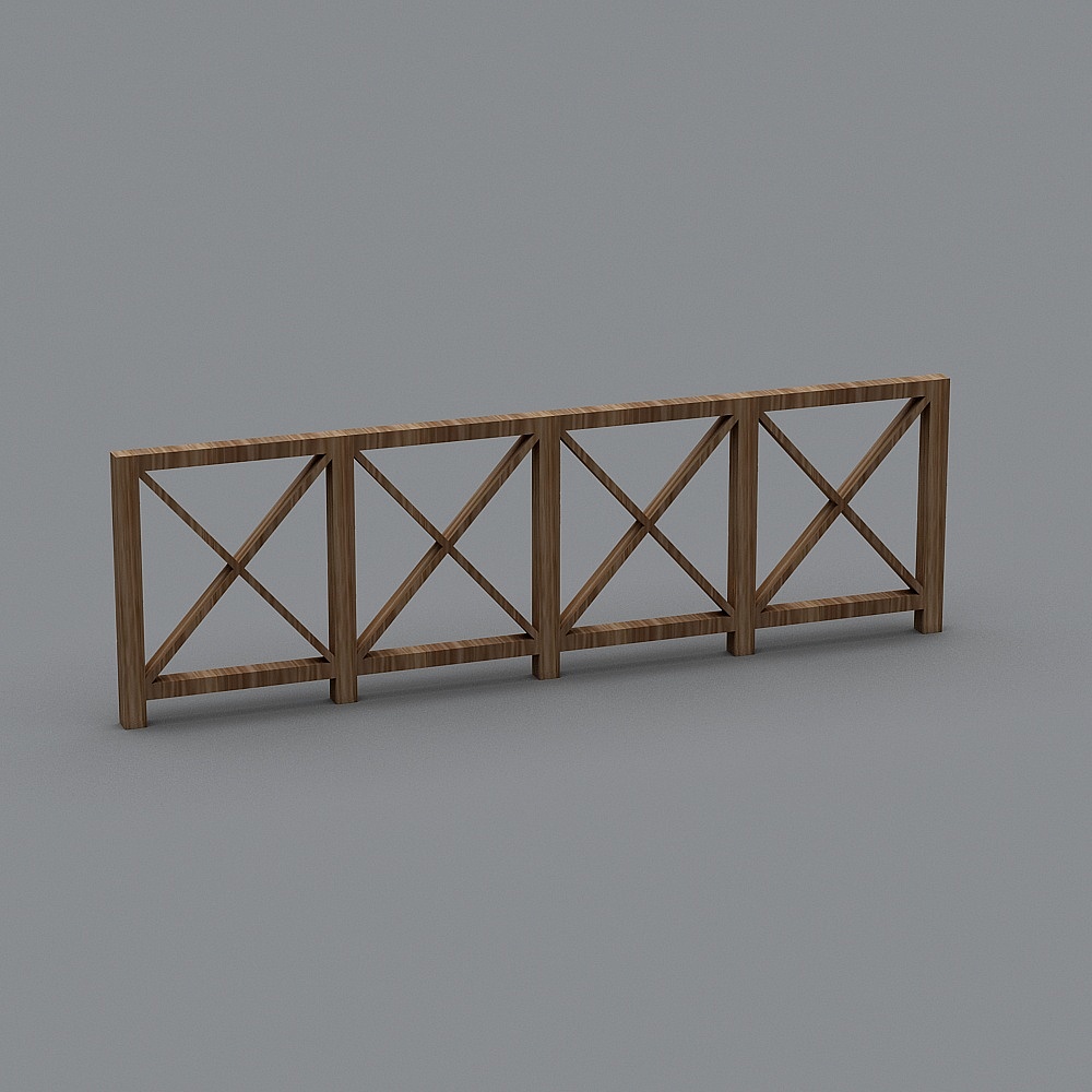 wooden railing