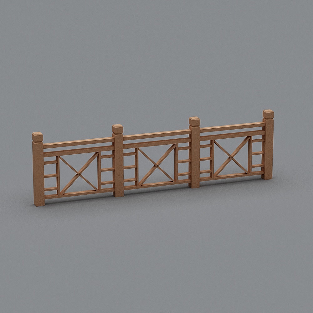wooden railing
