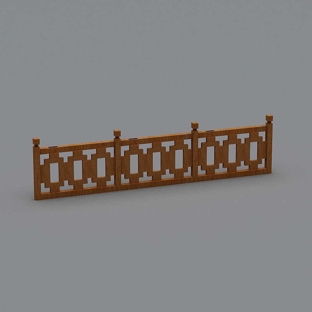 wooden railing