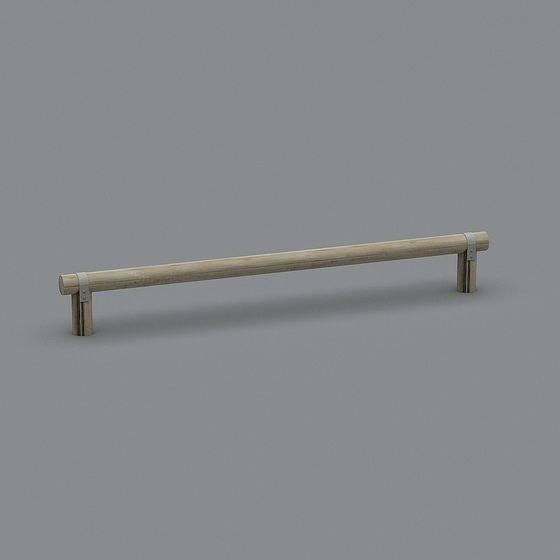 Minimalist Wooden Handrail 3D model for Modern Design