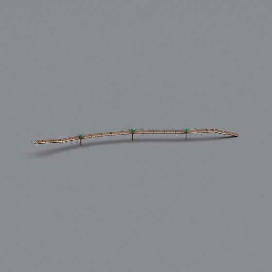 Modern Low-Polygon Bridge 3D Model