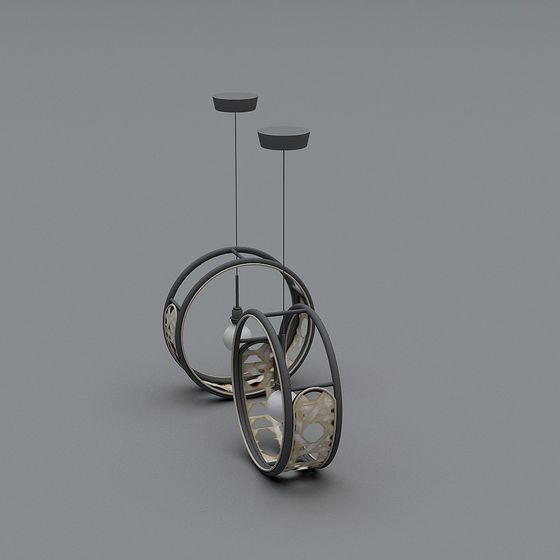 Hanging Halo Pendant Light 3D model