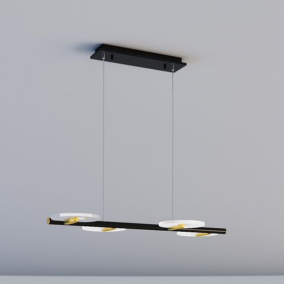 Stylish Pendant Light 3D model for Modern Interiors