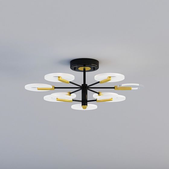 Stylish Low-Poly Ceiling Lamp 3D model