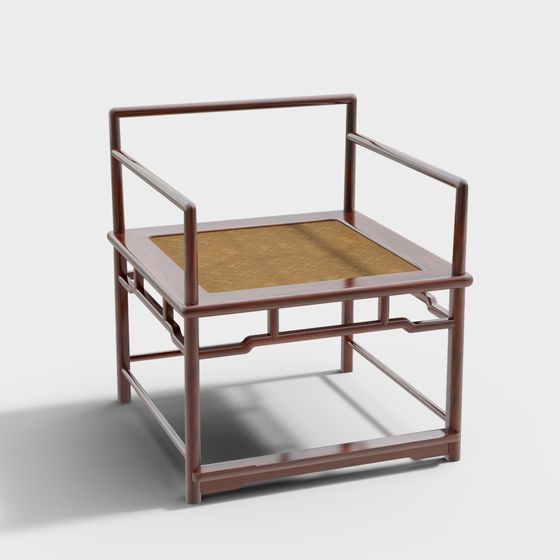 Chinese Style Armchair 3D model