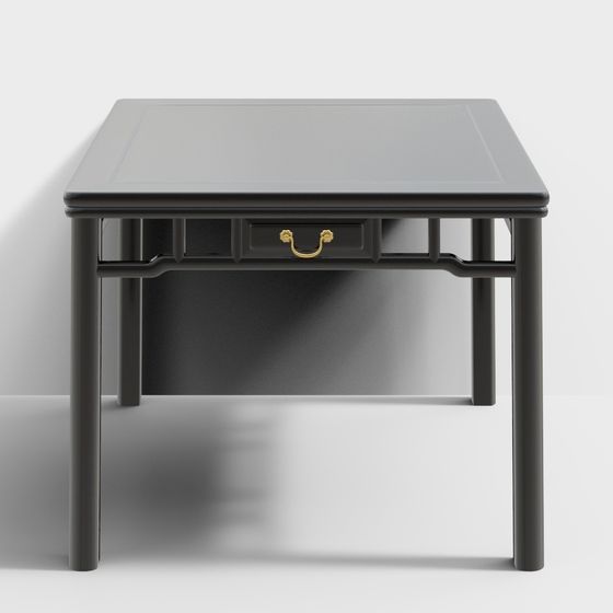 Urban Black Gold Table 3D model for Creative Spaces