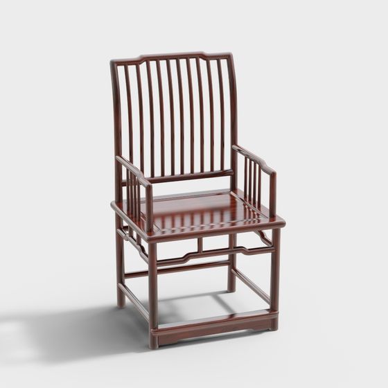 Elegant Traditional Chinese Chair 3D model - Gu Yun Chair