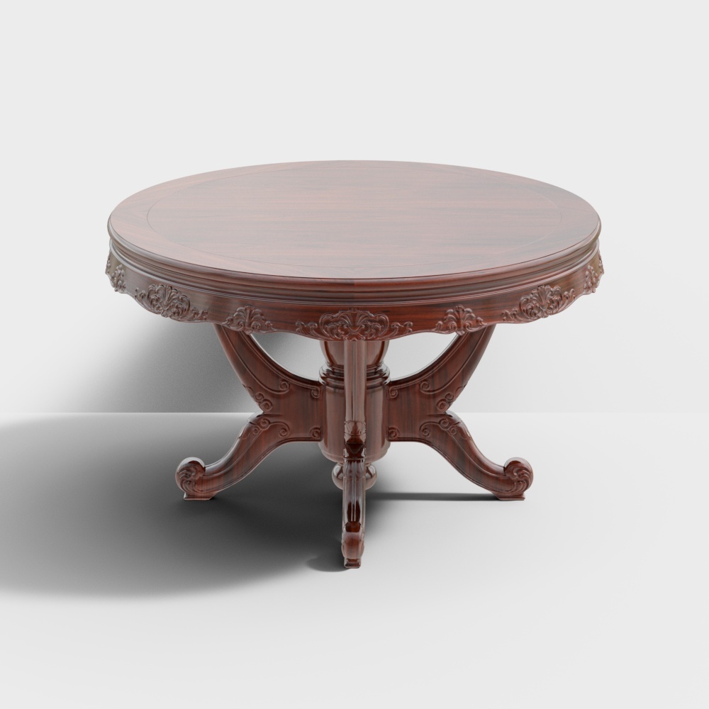 Elegant Round Table 3D model