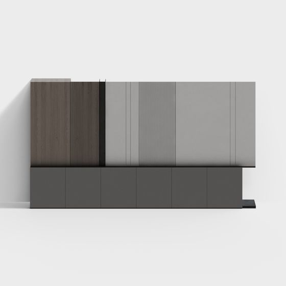 Urban Wall Low-Poly High-Detail 3D model